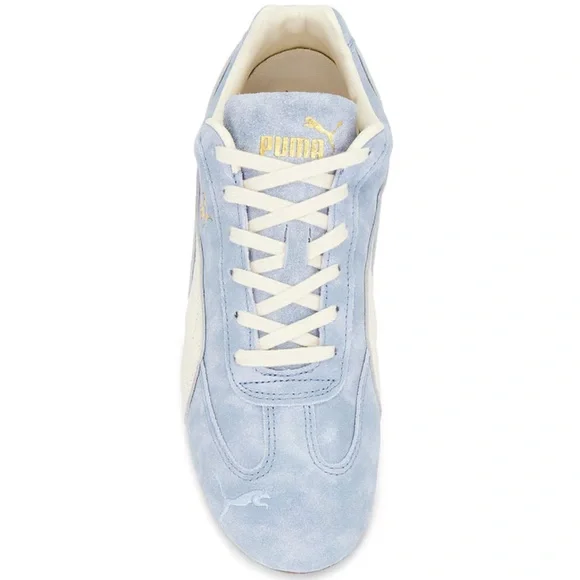 Puma Light Blue and Cream Haute Tropic/ Alpine Snow speedcat Casual Shoes - Picture 3 of 7